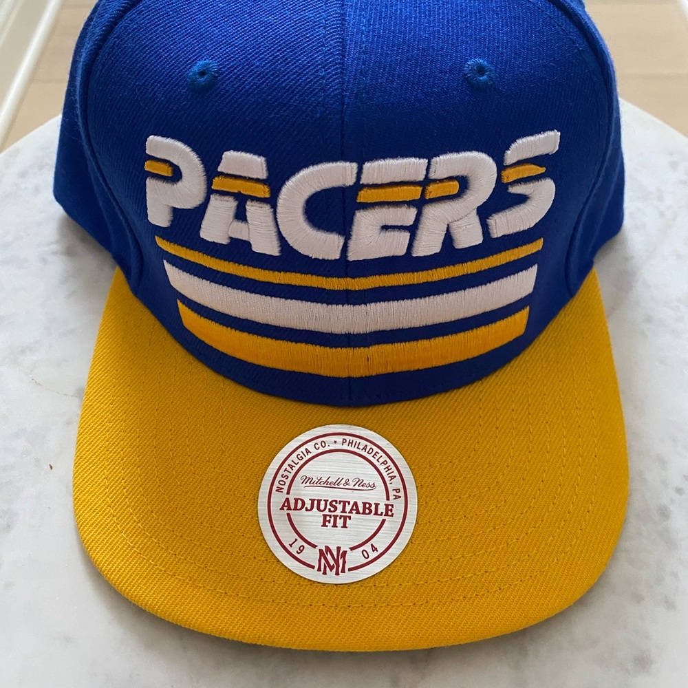Mitchell & Ness Blue and Yellow Cap